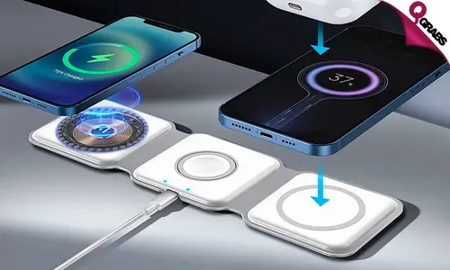 3-in-1 Foldable Wireless Charging Pad!